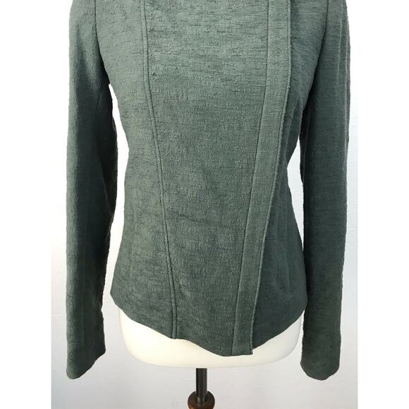 Vince Zip Front Textured Jacket FLAWS - Picture 4 of 11